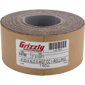 3" x 50' Sanding Roll A120 H&L