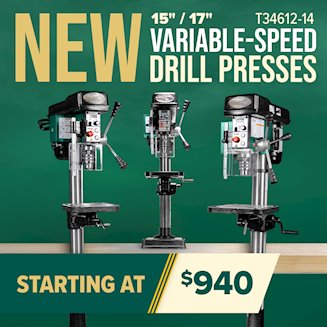 Banner for 02-10 NEW Drill Presses T34612-14