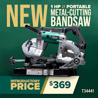 Banner for 09-16 T34441 Portable Metal Bandsaw