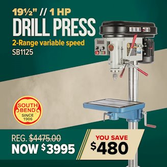 Banner for 9-9-SB1125-Drill-Press