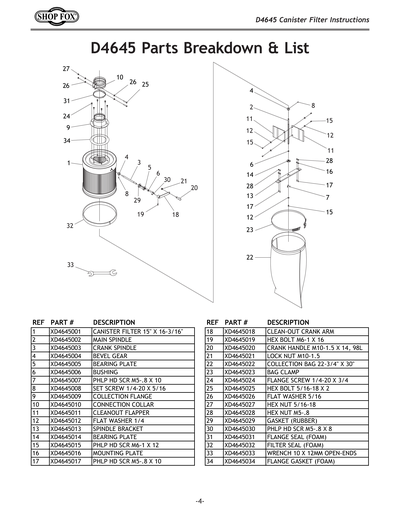 Part Diagram for D4645