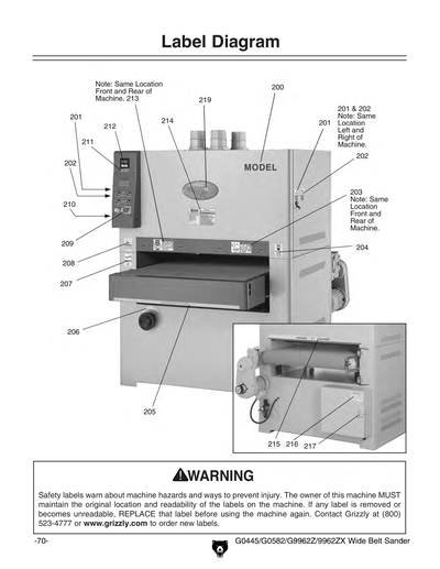 Part Diagram for G0445