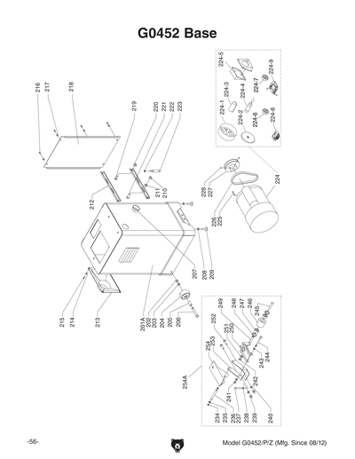 Part Diagram for G0452