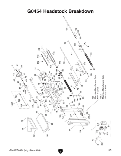 Part Diagram for G0454