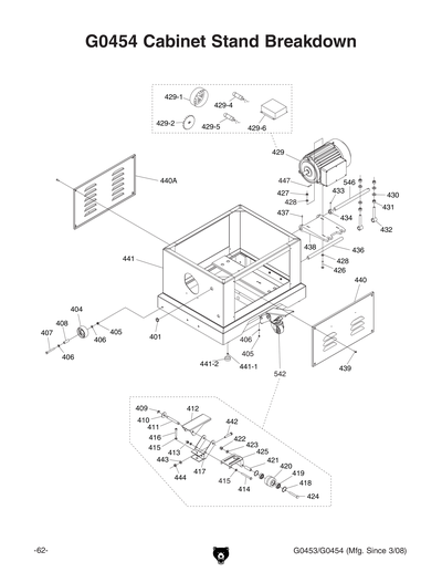 Part Diagram for G0454