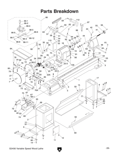Part Diagram for G0456