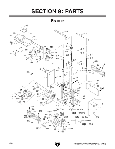 Part Diagram for G0459
