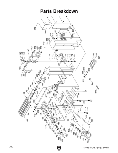 Part Diagram for G0463
