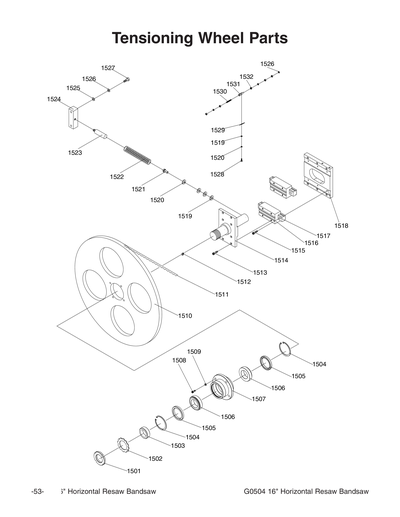 Parts for G0504 16