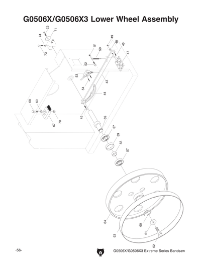 Part Diagram for G0506X