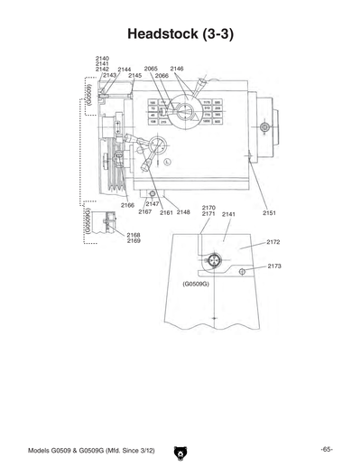 Part Diagram for G0509