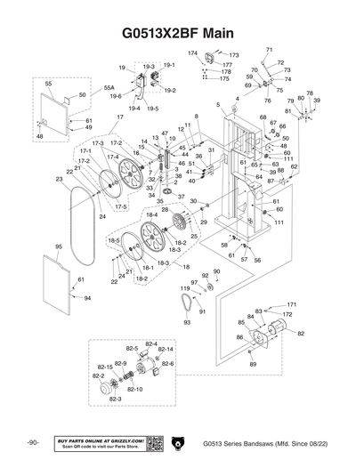 Part Diagram for G0513