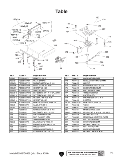 Part Diagram for G0569