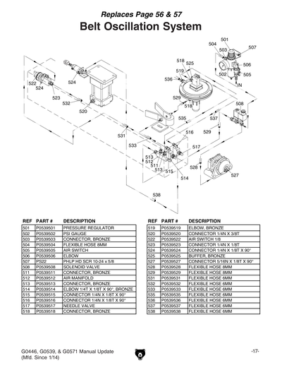 Part Diagram for G0571
