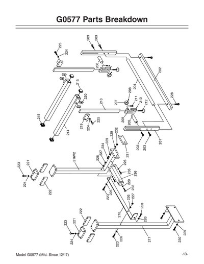 Part Diagram for G0577