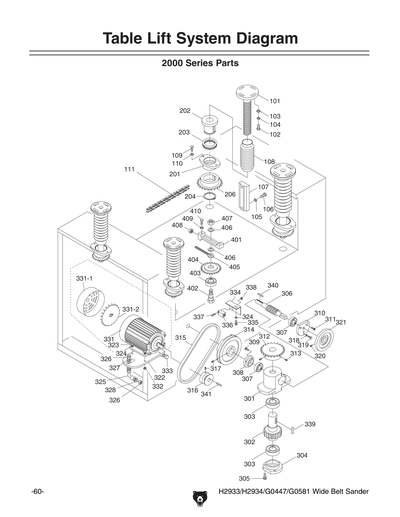 Part Diagram for G0581
