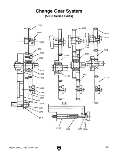 Part Diagram for G0600
