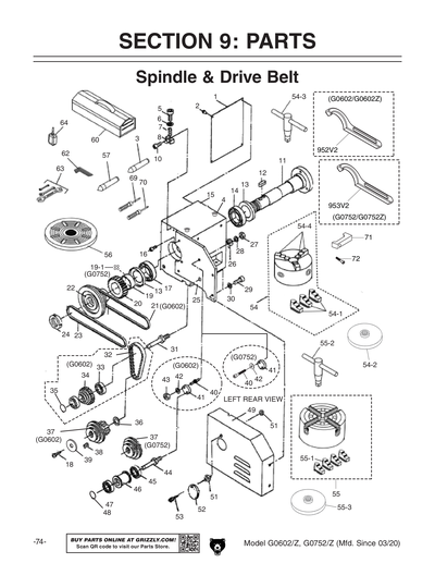 Part Diagram for G0602