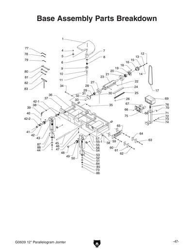 Part Diagram for G0609