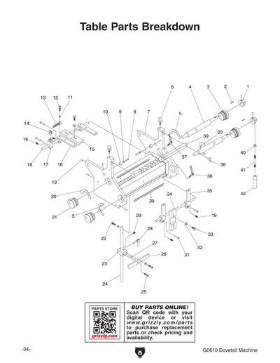 Part Diagram for G0610