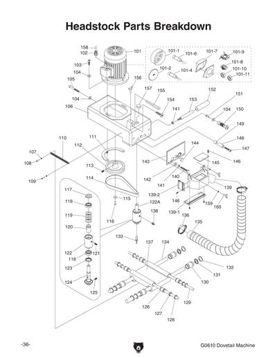 Part Diagram for G0610