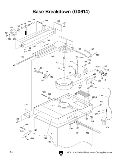 Part Diagram for G0614