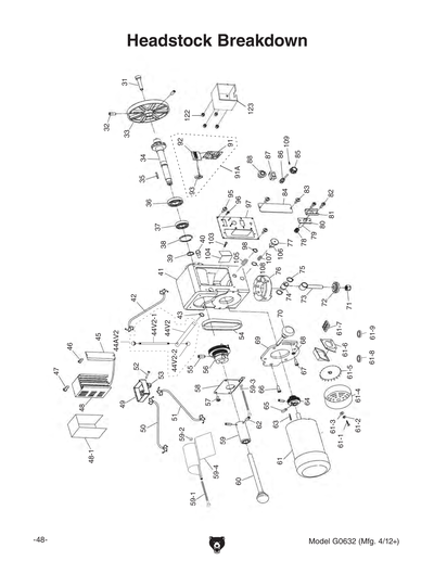 Part Diagram for G0632