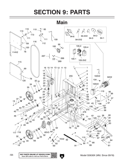 クラリスページ Parts for G0636X Ultimate 17