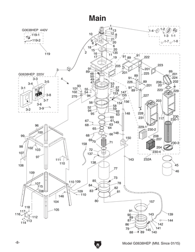 Part Diagram for G0638HEP