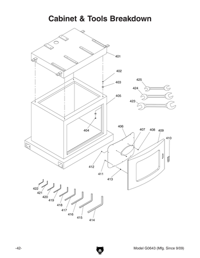 Part Diagram for G0643