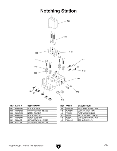 Part Diagram for G0646