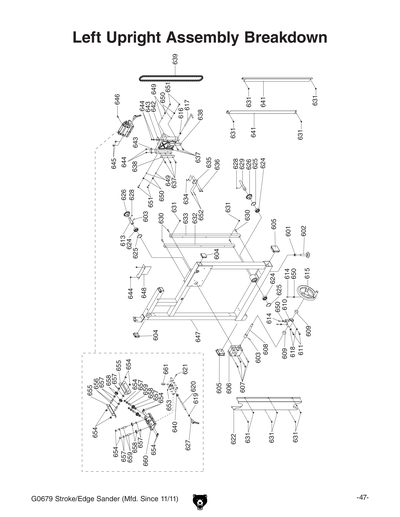 ぶりっじです！11/8まで Parts for G0679 6