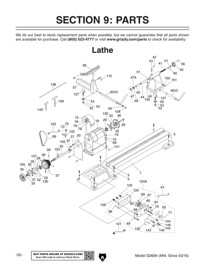 Part Diagram for G0694