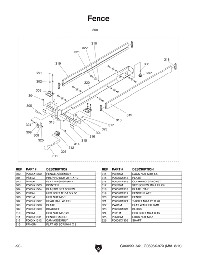 Part Diagram for G0696X