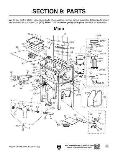 Part Diagram for G0708