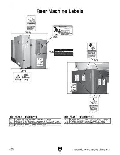 Part Diagram for G0746