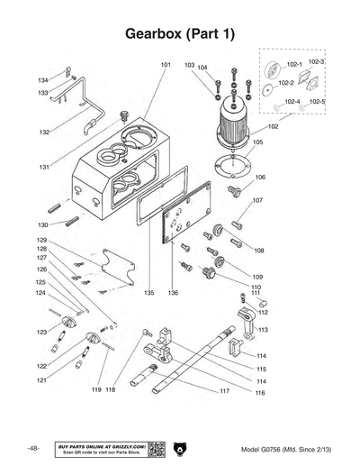 Part Diagram for G0756