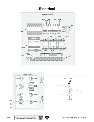Part Diagram for G0756