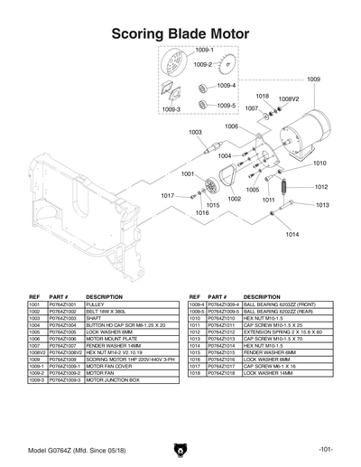 Part Diagram for G0764Z
