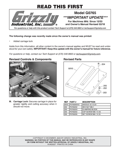 Parts for 7