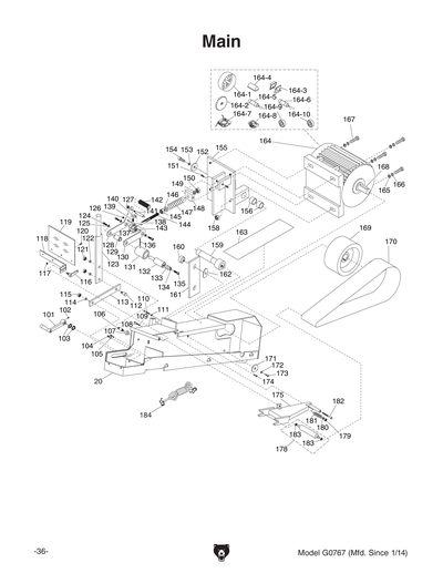 Part Diagram for G0767