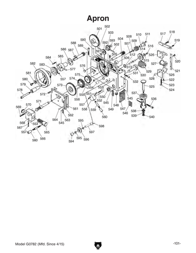Part Diagram for G0782