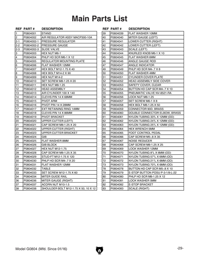 Part Diagram for G0804
