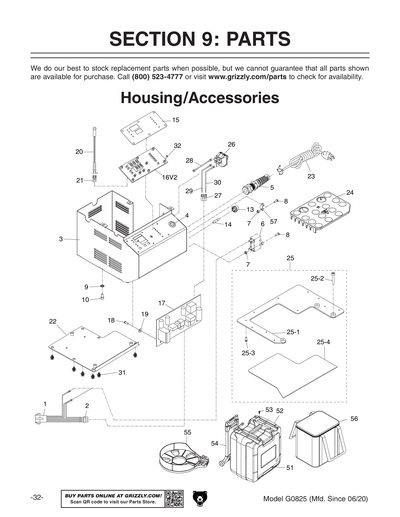 Part Diagram for G0825