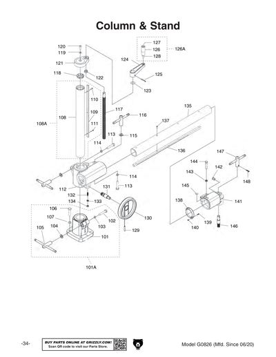 Part Diagram for G0826