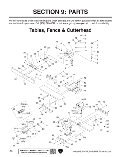 Part Diagram for G0858