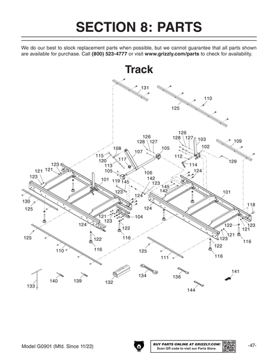 Part Diagram for G0901