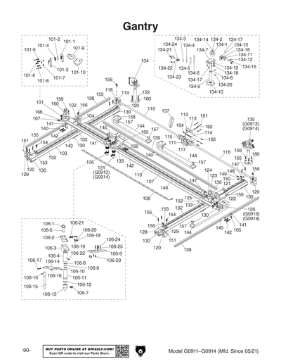Part Diagram for G0911