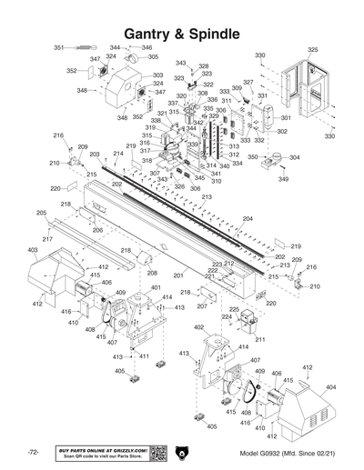 Part Diagram for G0932