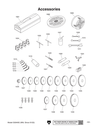 Part Diagram for G0949G